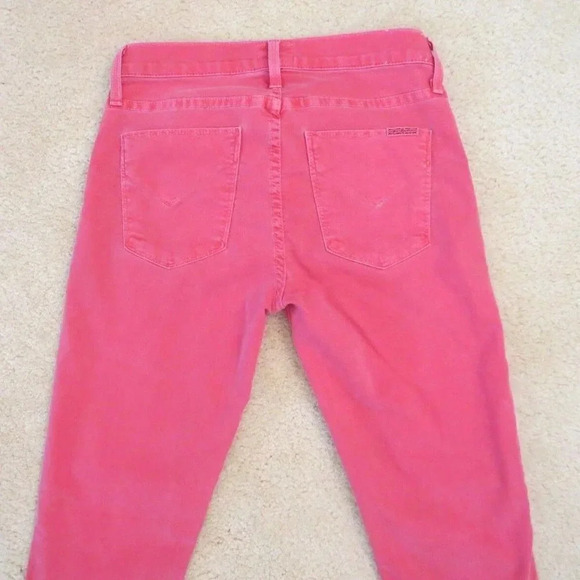 Hudson Skinny Jean Jeggings Size 26 Mid-Rise Red - Picture 8 of 10